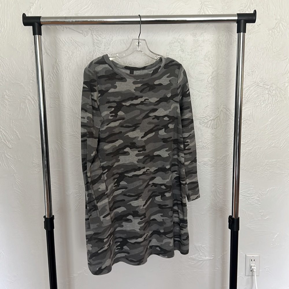 Camo, Long sleeve dress, Small